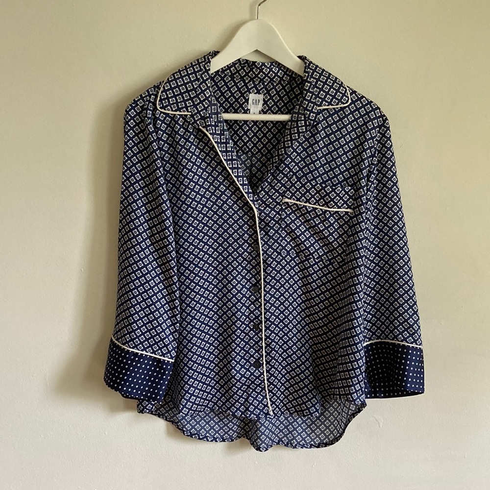 Worn once! GAP PJ Style blouse